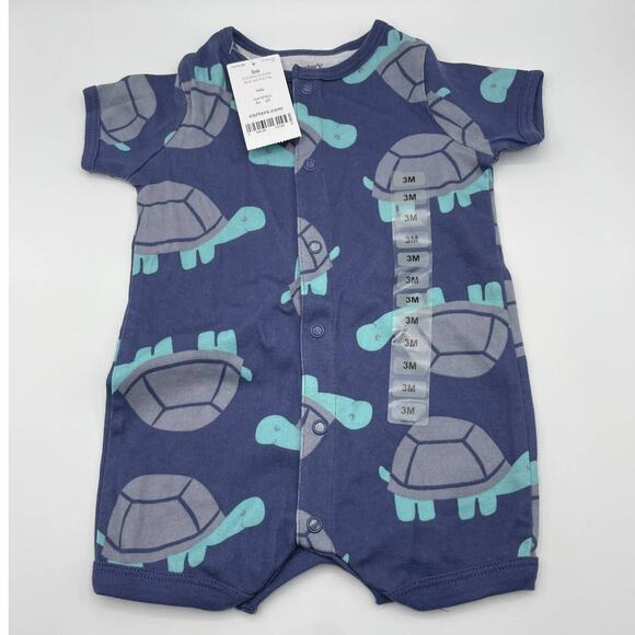 NWT Carter's Turtle Romper - Picture 1 of 3
